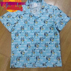 Bluey Mum Family Characters Hawaii Shirts