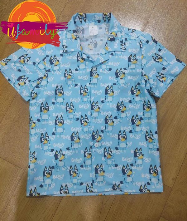 Bluey Mum Family Characters Hawaii Shirts