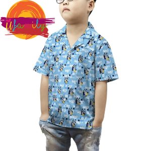 Bluey Mum Family Characters Hawaii Shirts 3