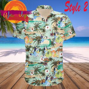Bluey’s Family Goes To The Beach Hawaii Shirts