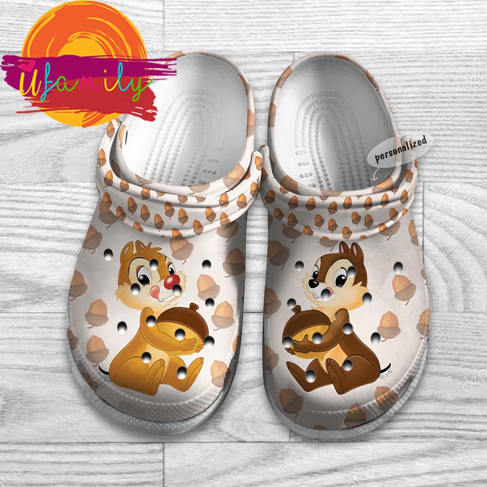 Chip And Dale Hazelnut Pattern Disney Graphic Cartoon Crocs Shoes