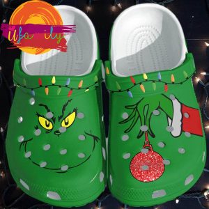 Christmas Ball Clog Shoes For The Fans Grinch Crocs