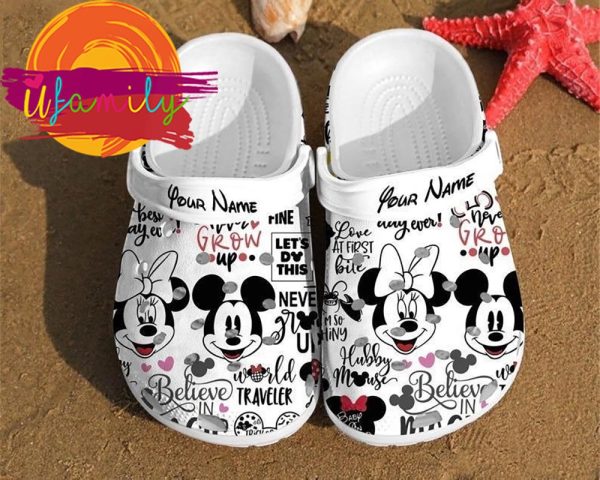 Custom Name Mickey Mouse Crocs