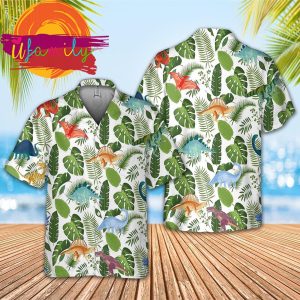 Dinosaur Park Funny Hawaiian Shirts