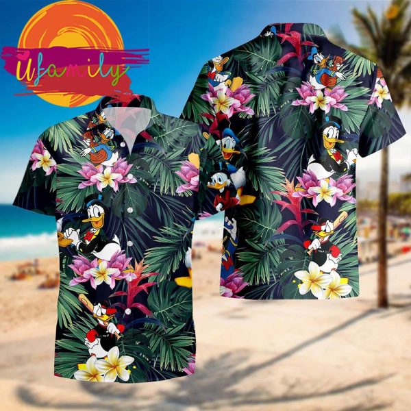 Disney Donal Duck Funny Hawaiian Shirts