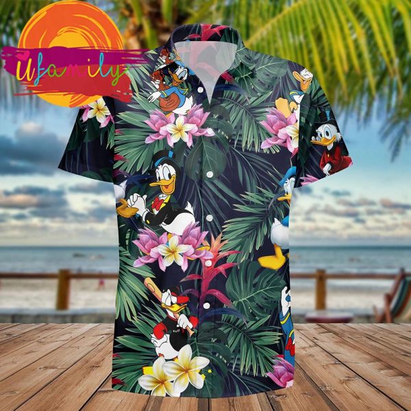 Disney Donal Duck Funny Hawaiian Shirts