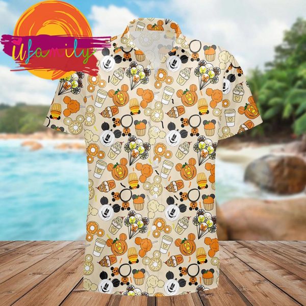 Disney Halloween Snacks Vacation Funny Hawaiian Shirts