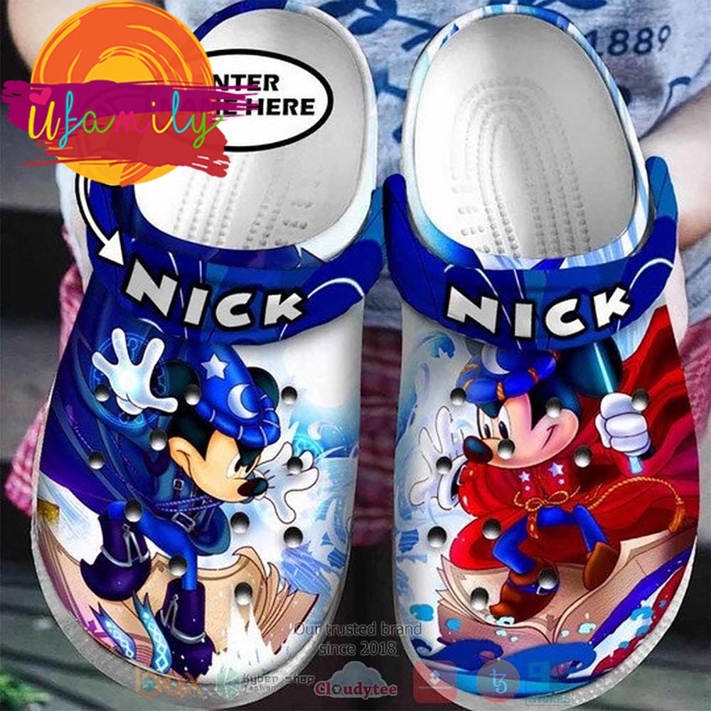Disney Mickey Mouse Wizard Custom Crocs Clog Shoes