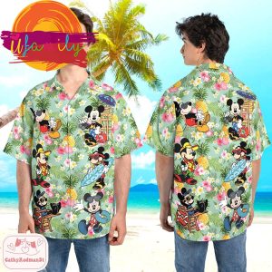 Disney Mickey Summer Vacation Funny Hawaiian Shirts