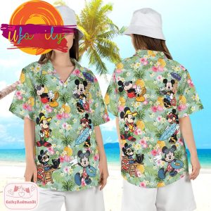 Disney Mickey Summer Vacation Funny Hawaiian Shirts 2