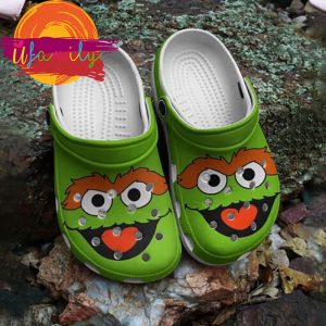 Disney Oscar The Grouch Crocs Shoes For Halloween 1