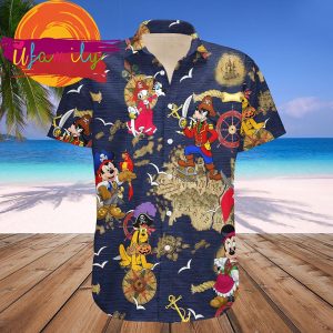 Disney Pirates Of Caribbean Mickey And Friends Funny Hawaiian Shirts 2