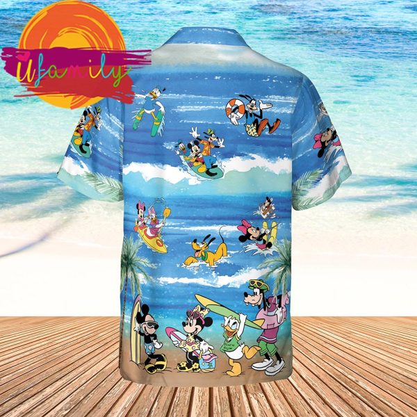 Disney Summer Mickey And Minnie Mouse Hawaiian Vacation Holiday Shirt