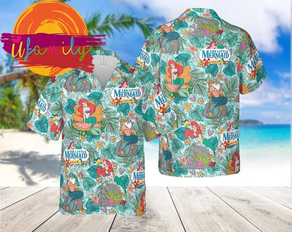 Disney The Little Mermaid Princess Women Hawaiian Shirt