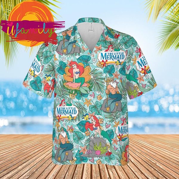 Disney The Little Mermaid Princess Women Hawaiian Shirt