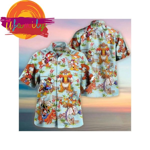 Donald Duck Summer Vacation Hawaiian Shirt