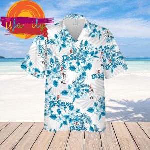 Dr Seuss Hawaiian Flowers Pattern Beach Shirt 2