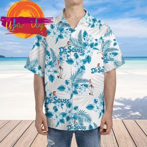 Dr Seuss Hawaiian Flowers Pattern Beach Shirt 4