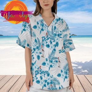 Dr Seuss Hawaiian Flowers Pattern Beach Shirt 6