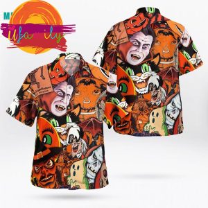Extremely Hideous Horror Halloween Men Hawaiian Shirt
