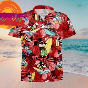 Floral Disney Mickey Hawaii Summer Men Hawaiian Shirt 2