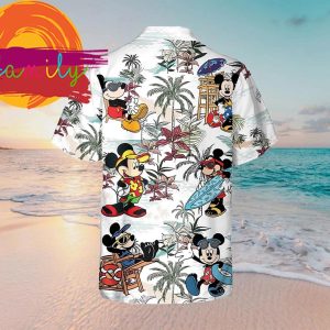 Floral Disney Mickey Men Hawaiian Shirt