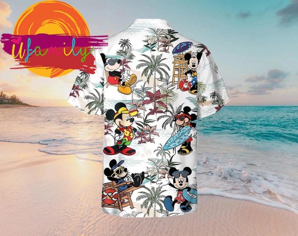 Floral Disney Mickey Men Hawaiian Shirt