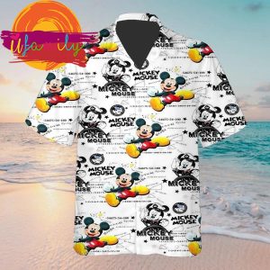 Floral Summer Disney Mickey Men Hawaiian Shirt 2