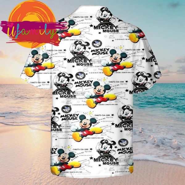 Floral Summer Disney Mickey Men Hawaiian Shirt