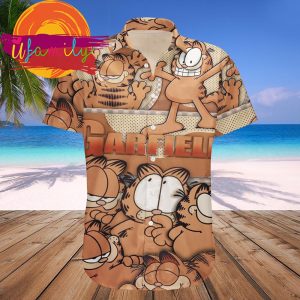 Funny Gay Garfield Hawaiian Beach Shirts 1