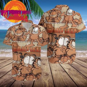 Funny Gay Garfield Hawaiian Beach Shirts 2
