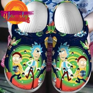 Funny Rick And Morty Pattern Movie Cartoon Crocs Shoes
