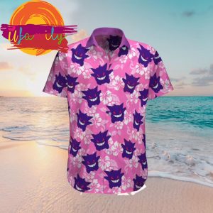 Gengar Pokemon Tropical Hawaiian Beach Shirts