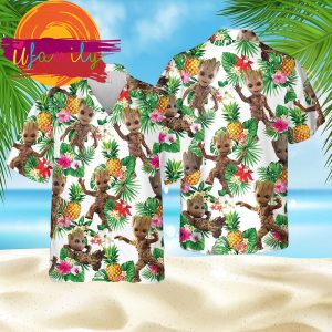 Groot Aloha Hawaian Summer Disney Hawaii Shirt