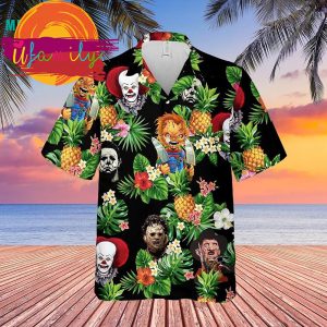 Halloween Horror Serial Killers Tropical Hawaiian Beach Shirts