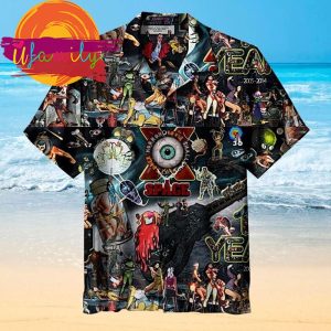 Halloween Horror Theme Summer Hawaiian Beach Shirts 1