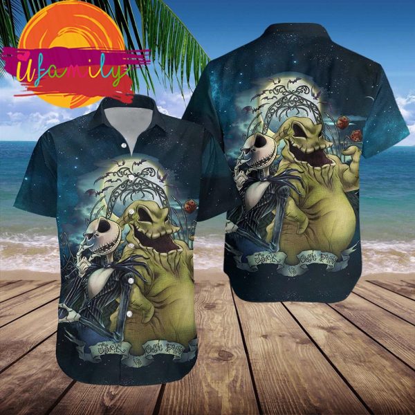 Jack Skellington And Oogie Boogie A Nightmare Before Christmas Hawaiian Shirt