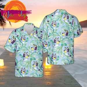 Kid Bluey Dog Lovers Hawaiian Shirts For men