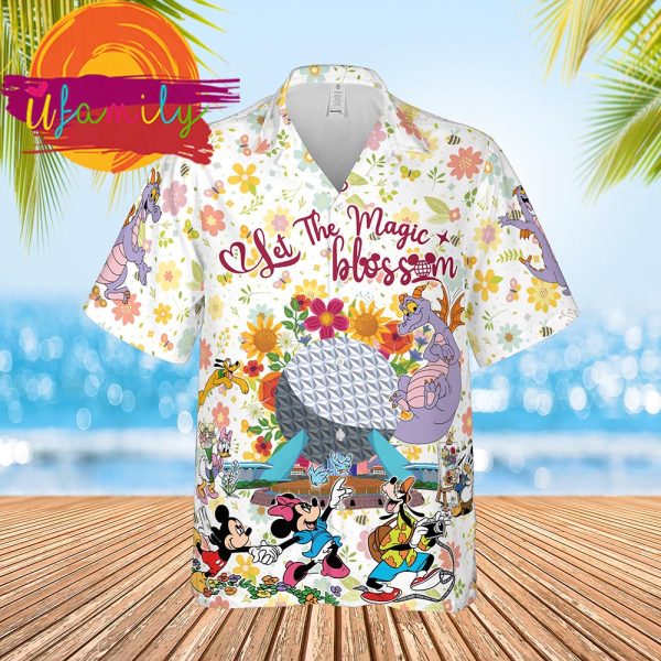 Let The Magic Blossom Disney Epcot Flower And Garden Hawaiian Shirts For men