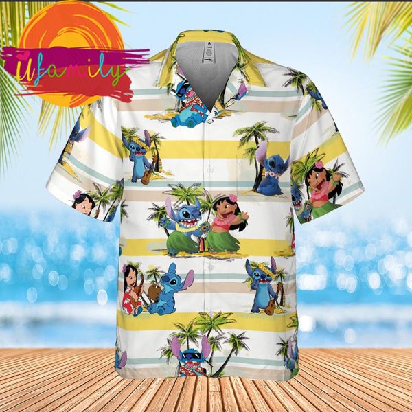 Lilo And Stitch Disney Vacation Holiday Hawaiian Shirts For men