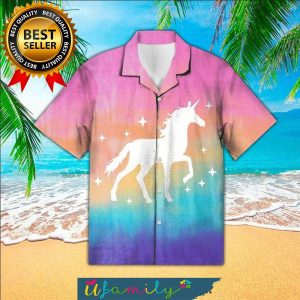 Magical Unicorn Pastel High Fashion Full Printing Men Hawaiian Shirt