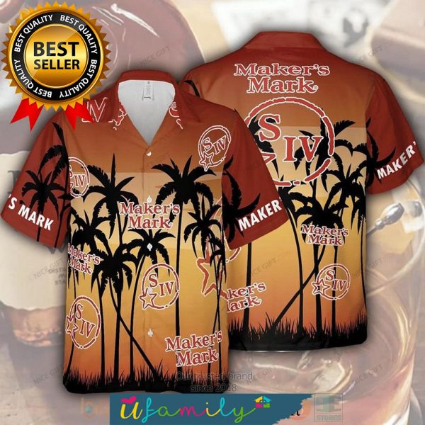Maker’s Mark Whiskey For Summer Men Hawaiian Shirt