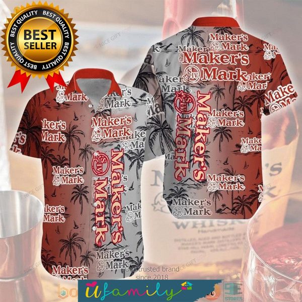 Maker’s Mark Whiskey Hype beast Fashion Men Hawaiian Shirt