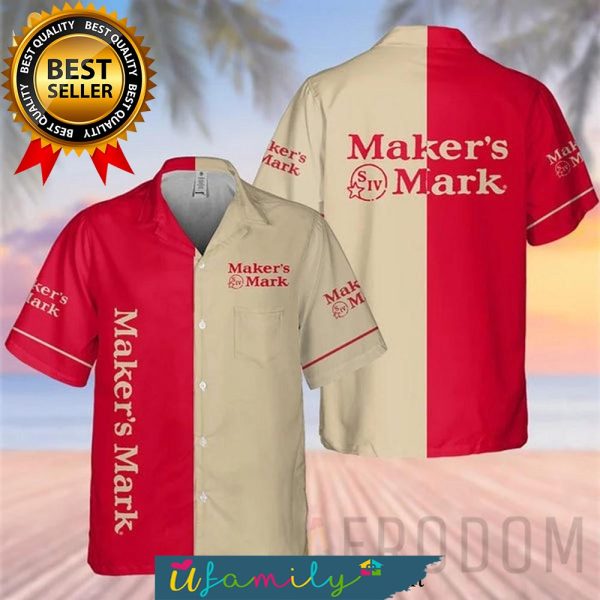 Maker’s Mark Whiskey New Fashion Full Printed Men Hawaiian Shirt