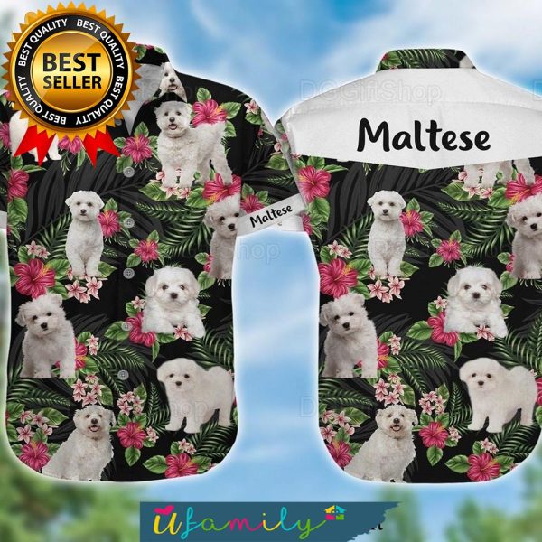 Maltese For Fans Men Hawaiian Shirt