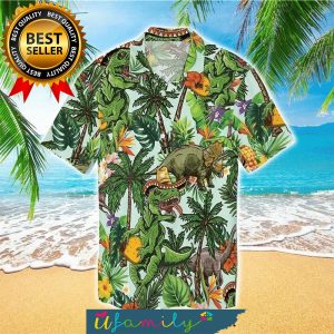 Mexican Dinosaurs New Style Full Print Men Hawaiian Shirt