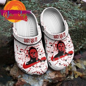 Michael Myers Just Do It Halloween Crocs Classic Clogs Shoes