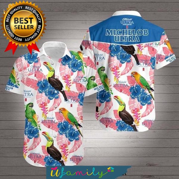 Michelob Ultra Beer Hot Outfit All Over Print Hawaiian Shirts For Men