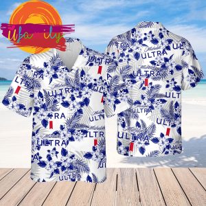 Michelob Ultra Flowers Pattern Hawaiian Shirts For Men