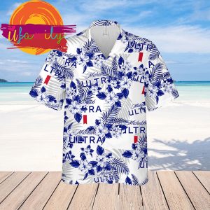 Michelob Ultra Flowers Pattern Hawaiian Shirts For Men 2